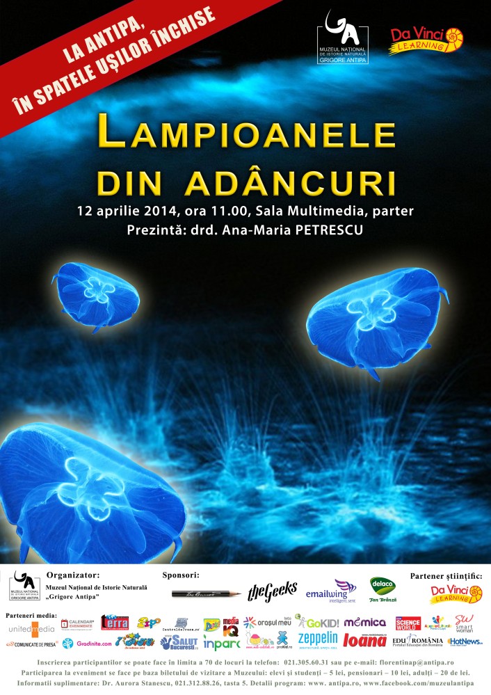 Lampioanele din adancuri, la Muzeul Antipa